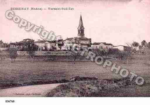 Ville de BESSENAY, carte postale ancienne