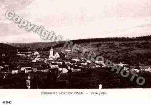 Ville de BIBERKIRCH, carte postale ancienne