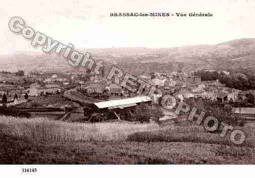 Ville de BRASSACLESMINES, carte postale ancienne