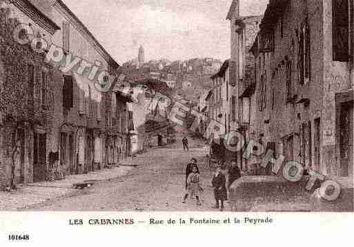 Ville de CABANNES(LES), carte postale ancienne