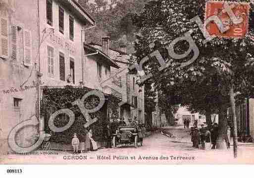 Ville de CERDON, carte postale ancienne