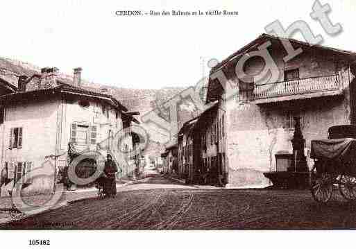 Ville de CERDON, carte postale ancienne