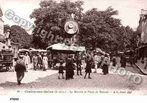 Ville de CHALONSURSAONE, carte postale ancienne