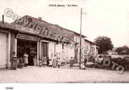 Ville de DIEUESURMEUSE, carte postale ancienne