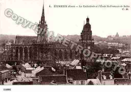 Ville de EVREUX, carte postale ancienne