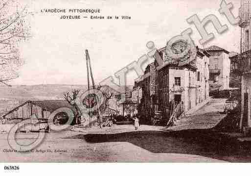 Ville de JOYEUSE, carte postale ancienne