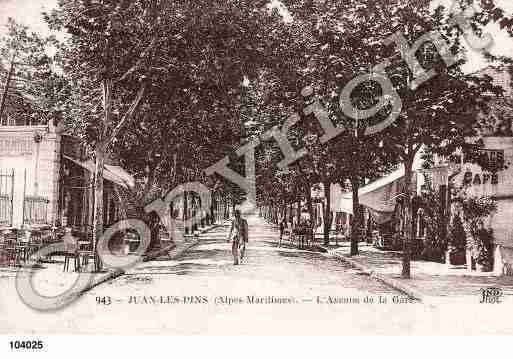 Ville de JUANLESPINS, carte postale ancienne