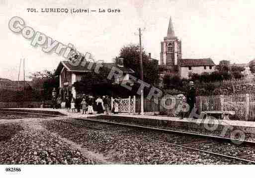 Ville de LURIECQ, carte postale ancienne