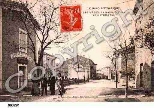 Ville de MAGES(LES), carte postale ancienne