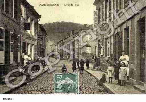 Ville de MONTHERME, carte postale ancienne