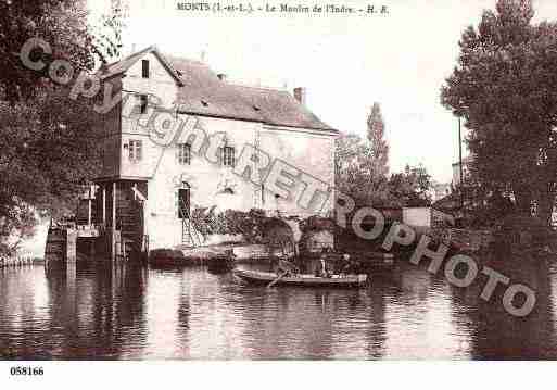 Ville de MONTS, carte postale ancienne