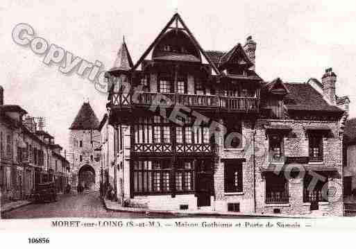 Ville de MORETSURLOING, carte postale ancienne