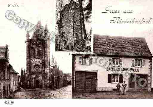 Ville de NIEDERHASLACH, carte postale ancienne