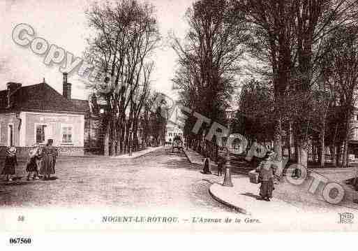 Ville de NOGENTLEROTROU, carte postale ancienne