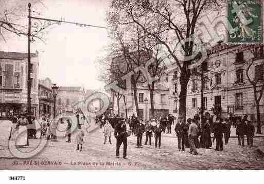 Ville de PRESTGERVAIS(LE), carte postale ancienne