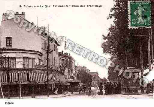 Ville de PUTEAUX, carte postale ancienne