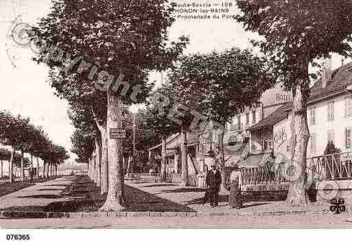 Ville de THONONLESBAINS, carte postale ancienne