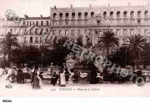 Ville de TOULON, carte postale ancienne