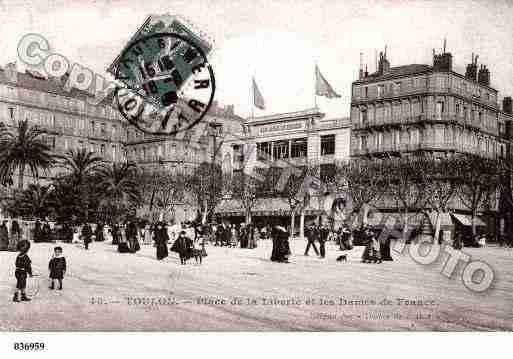 Ville de TOULON, carte postale ancienne