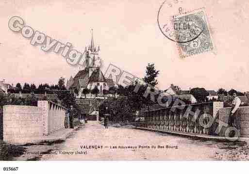 Ville de VALENCAY, carte postale ancienne