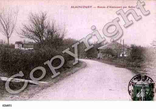 Ville de ALAINCOURT, carte postale ancienne