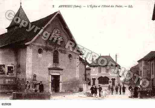 Ville de APPRIEU, carte postale ancienne