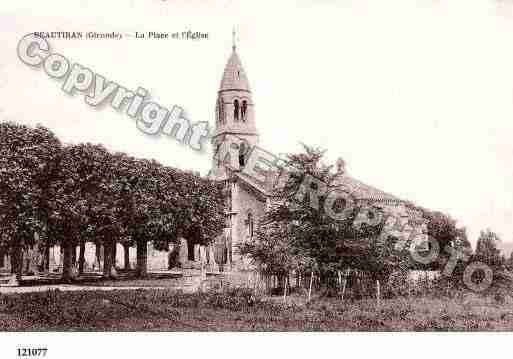 Ville de BEAUTIRAN, carte postale ancienne