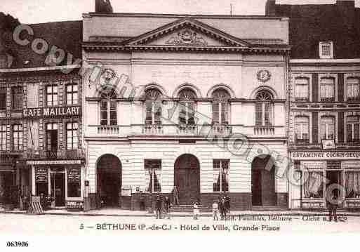 Ville de BETHUNE, carte postale ancienne