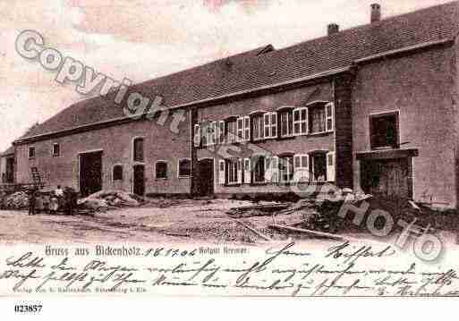 Ville de BICKENHOLTZ, carte postale ancienne