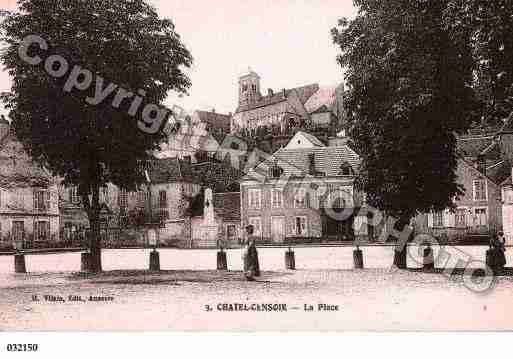 Ville de CHATELCENSOIR, carte postale ancienne