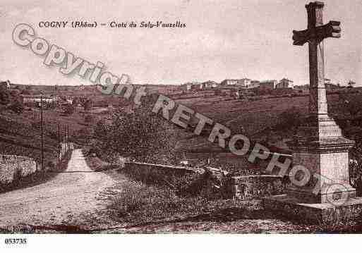 Ville de COGNY, carte postale ancienne