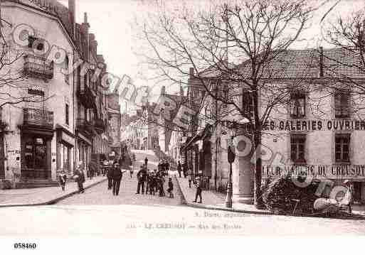 Ville de CREUSOT(LE), carte postale ancienne