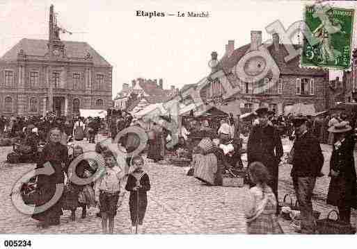 Ville de ETAPLES, carte postale ancienne