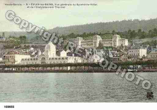 Ville de EVIANLESBAINS, carte postale ancienne