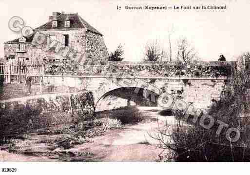 Ville de GORRON, carte postale ancienne