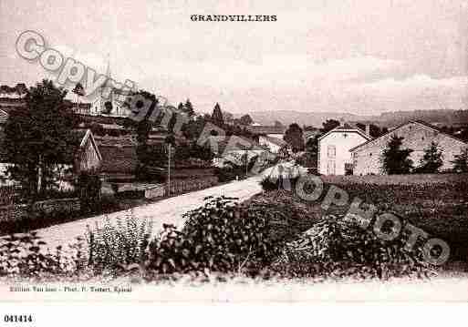 Ville de GRANDVILLERS, carte postale ancienne