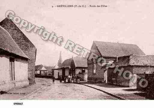 Ville de GREVILLERS, carte postale ancienne