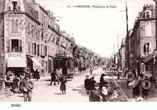 Ville de LIMOGES, carte postale ancienne