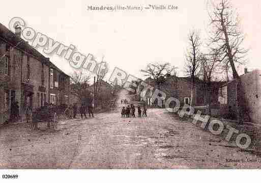 Ville de MANDRESLACOTE, carte postale ancienne