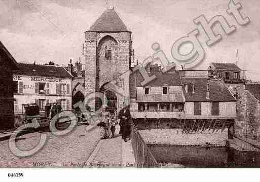 Ville de MORETSURLOING, carte postale ancienne