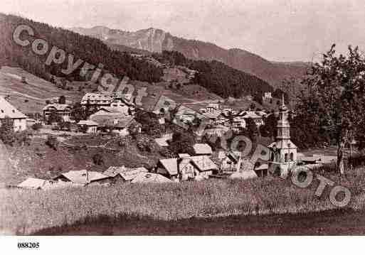 Ville de MORZINE, carte postale ancienne