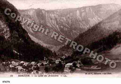 Ville de MORZINE, carte postale ancienne