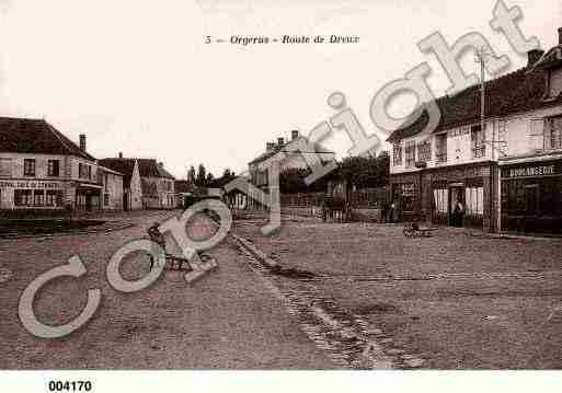 Ville de ORGERUS, carte postale ancienne