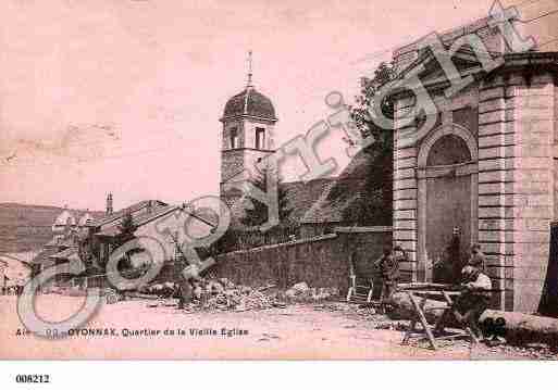 Ville de OYONNAX, carte postale ancienne