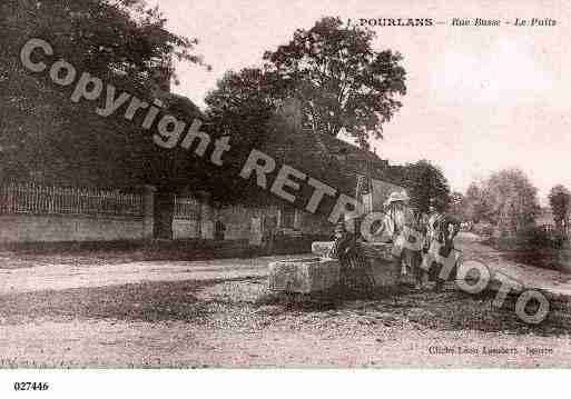 Ville de POURLANS, carte postale ancienne