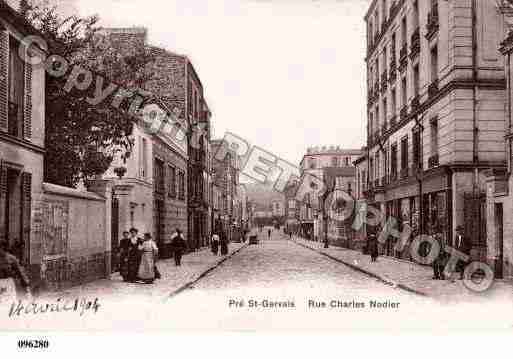 Ville de PRESTGERVAIS(LE), carte postale ancienne