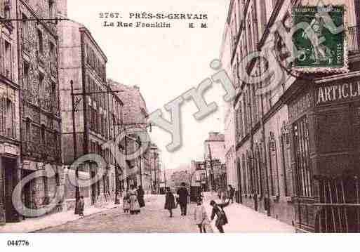 Ville de PRESTGERVAIS(LE), carte postale ancienne