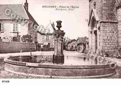 Ville de REUGNEY, carte postale ancienne