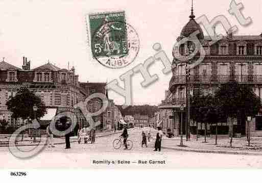 Ville de ROMILLYSURSEINE, carte postale ancienne