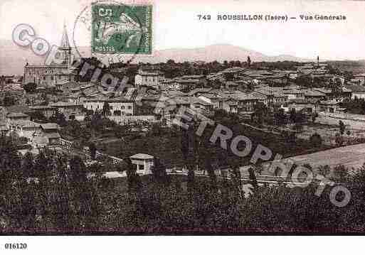 Ville de ROUSSILLON, carte postale ancienne